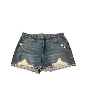 Wild Fable Jean Shorts With distressed and lace detail